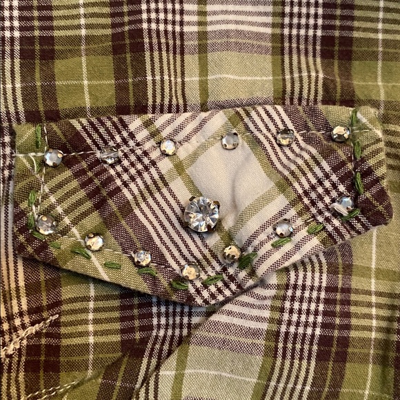 Le Chateau Rhinestone Western Shirt XS - Picture 6 of 6
